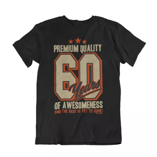 Mens 60th Birthday T-Shirt Gift For Him Sixtieth CLEARANCE SALE 60 years Awesome