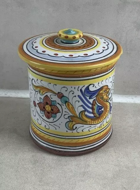 Jolie pot boite de rangement en céramique Dipinto A Mano Firenze