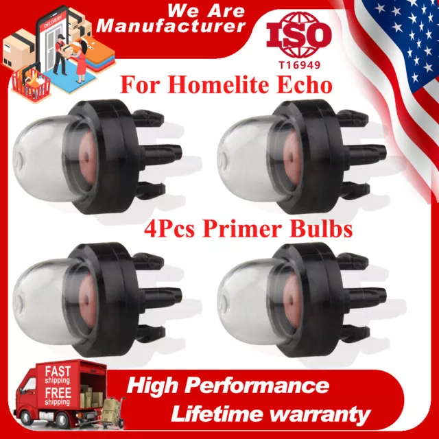 4X Primer Bulb Pump For Homelite Echo Stihl Poulan McCulloch Husqvarna Chainsaw