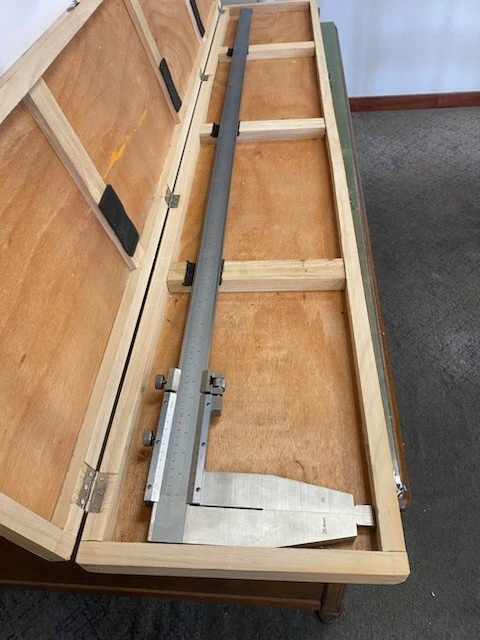 60" VERNIER CALIPER 1/1000" (1/50mm) Graduation w/ Case  (See Photos)
