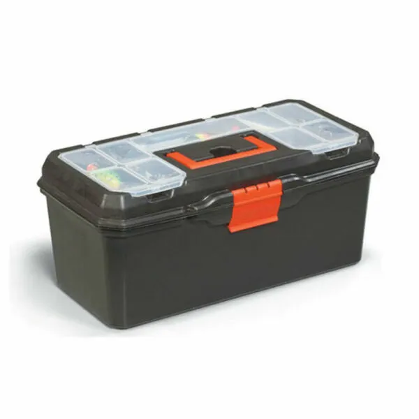 16" Tool Box Heavy Duty Maestro Plastic Chest Bag Storage Bag Case & Tray Tb094