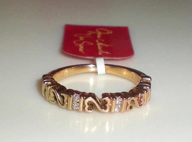 Jane Seymour 10K Rose Gold 1/15ct Open Hearts Diamond Ring $349.99  KAY 💎 JARED