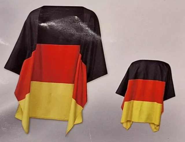 Deutschland Fahne ca. 90x150 cm Fanponcho Flagge Deko Fanartikel WM EM NEU OVP