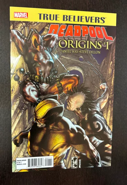 TRUE BELIEVERS DEADPOOL ORIGINS #1 (Marvel Comics 2016) -- NM- Or Better