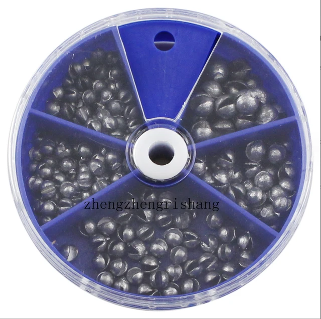 Fonderia Roma Boules Plomb Trou Traversant Pêche - 300 GR Gris