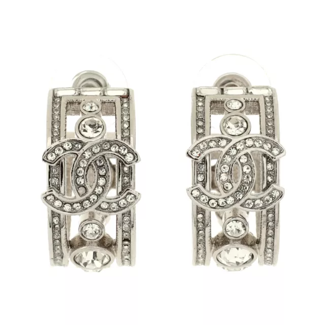 Chanel Cc Crystal Earrings FOR SALE! - PicClick