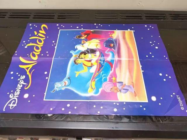 Disney World on Ice Aladdin poster 1993