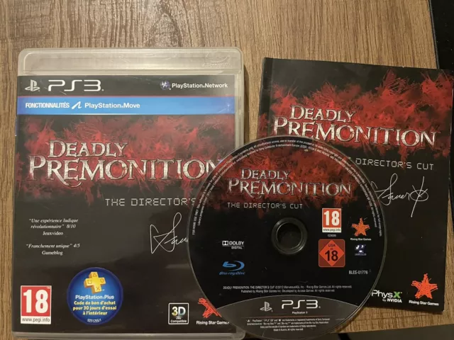 Deadly Premonition The Director's Cut - Sony Playstation 3 PS3 - Complet - PAL