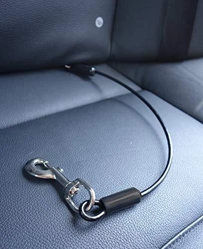 Leashboss Dog Car Seat Belt Restraint - No-Chew Heavy Duty Car Seatbelt for P...