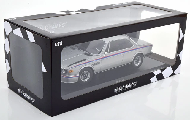 BMW E9 3.0 CSi Minichamps 1/18ème - Modèle Réduit Métal - Neuf Sous Boîte