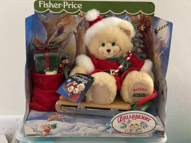 Briarberry Bear (1999) Fisher-Price "Merry Christmas BerryKris Xmas Plush outfit