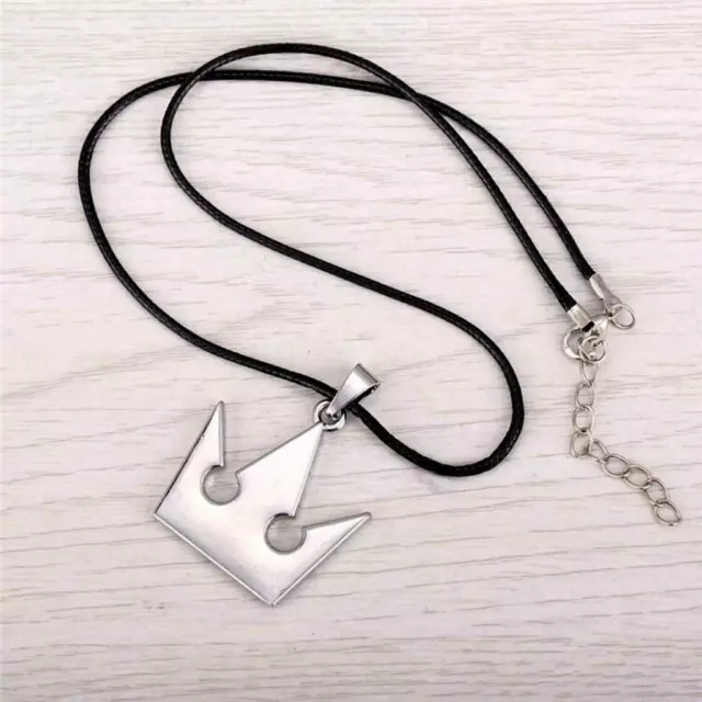 KINGDOM HEARTS NECKLACE Sora's Crown Metal Pendant Cord Role Play Video Game 3