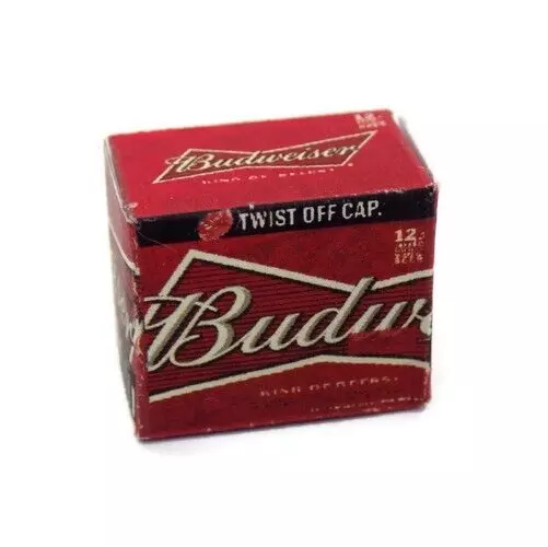 1:12th Scale Dolls House Miniature Budweiser drink box- packet-SD