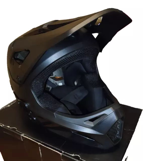 casco mtb fox rampage nero downhill enduro