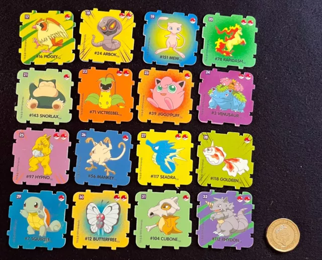 Pokemon Pizza Hut give away 16 piece puzzle set - double sided design