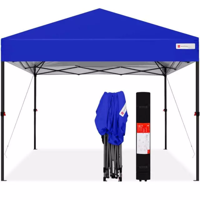 Best Choice Products Tent 10'x10' Canopy Instant Portable w/ 1-Button Blue