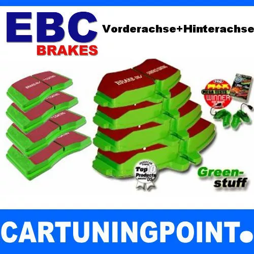 EBC Bremsbeläge VA+HA Greenstuff für Volvo S40 (1) VS DP21045 DP21076