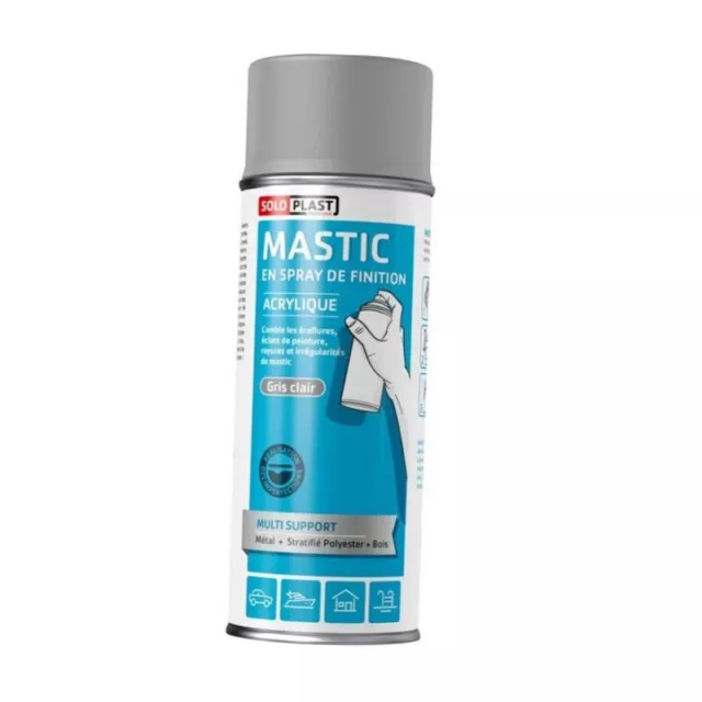 400 ml - Mastic aérosol de finition SOLOPLAST