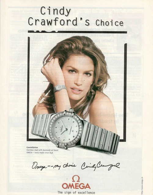 Omega cindy crawford constellation watch on sale