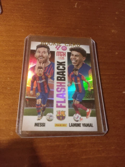 Lamine Yamal Flashback – Megacracks 2024-2025 – Panini – FC Barcelona – Lionel Messi