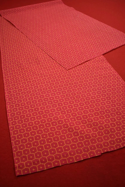 Vintage Japanese Kimono Fabric Wool Antique Boro Kusakizome Woven 59.4"/KE63/110