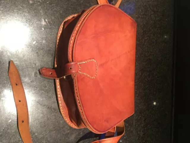 "Sac à main femme neuf en cuir véritable fait main longueur 12" largeur10"x profondeur5"