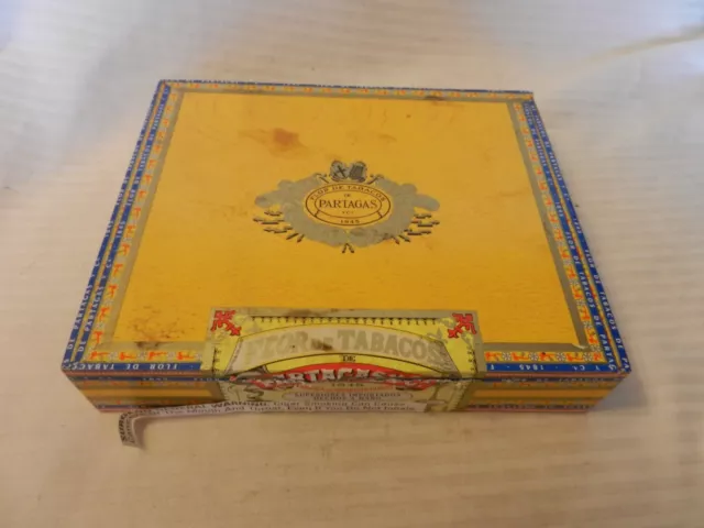 Flor De Tabacos De Partagas 1845 Wooden Cigar Box
