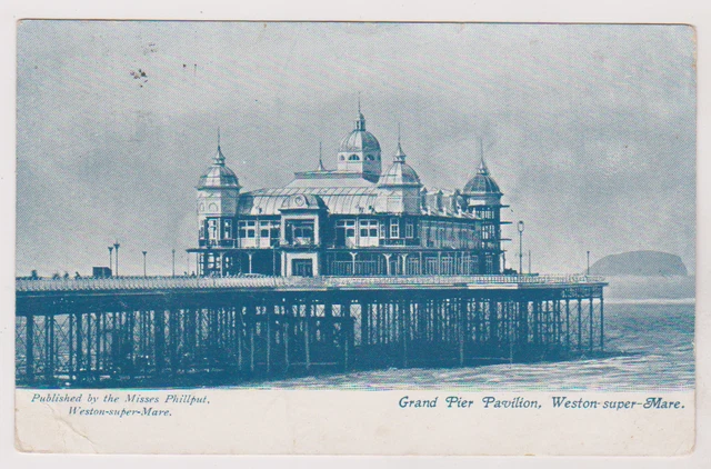 Weston Super Mare - Grand Pier Pavilion From The Sea - Somerset - Postcard