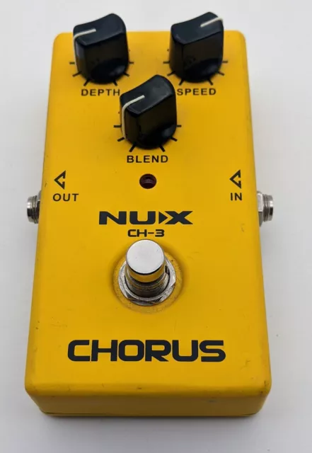 NUX CH-3 Analog Chorus Guitar Effects Pedal Cherub Technology Yellow