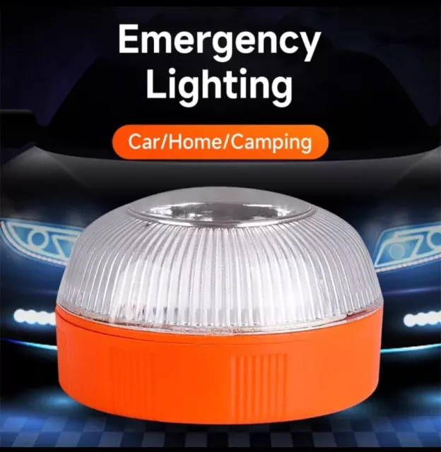 Lampeggiante Arancione LED Segnalatore emergenza (Magnetico, Batteria, Wireless)