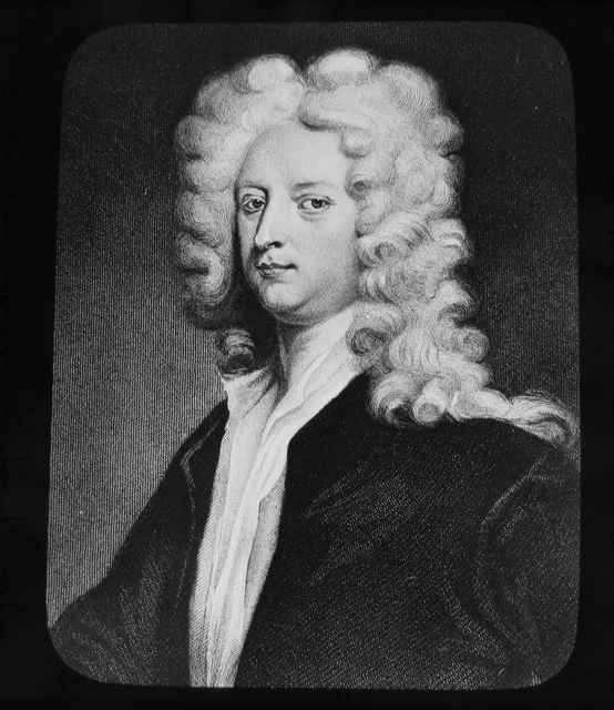 GWW Glass Magic lantern slide JOSEPH ADDISON - WRITER C1890