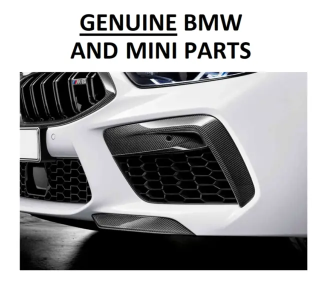 ORIGINAL BMW M8 F91, F93 M Performance Kohlefaser Stoßstange Gitterverkleidungen.  PAAR 20C
