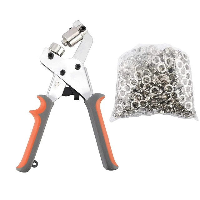 Grommet Handheld Hole Punch Plier Portable Grommet Punching Machine Manual Press