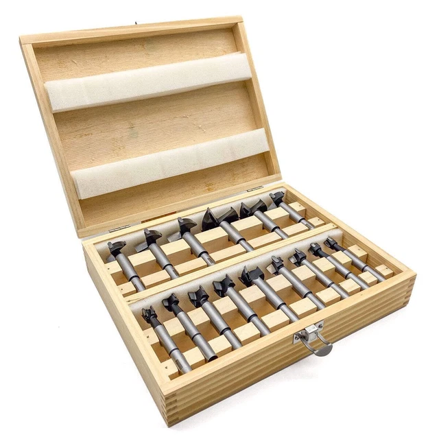 Stna Bit TORQUATA BORING BITS Tungsten Carbide Tipped Set of 15 Metric Forstner ...
