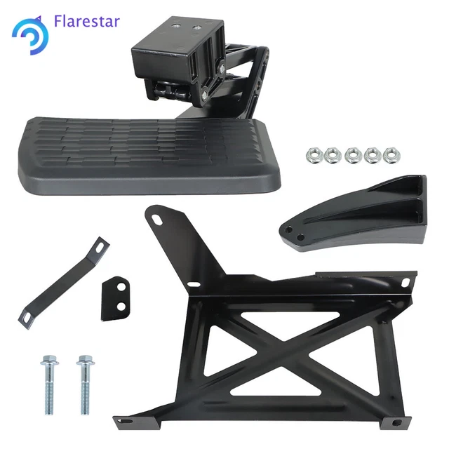 Bed Step Retractable Bumper Step For 2014-2021 Toyota Tundra PT392-34140 Black