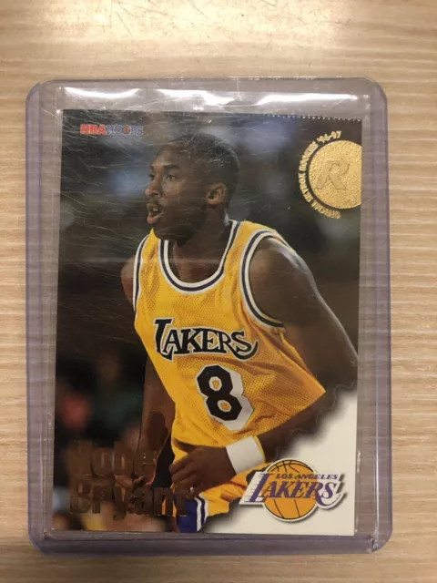 1996-97 NBA Hoops #281 Kobe Bryant RC Rookie Card Lakers Top75 Hof