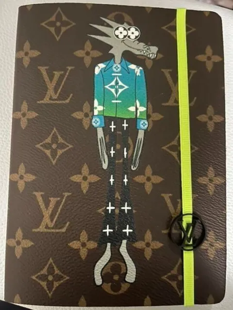 Louis Vuitton Shiba Inu Notebook Cahier Clemence Damier Graphite Kim Jones  Era