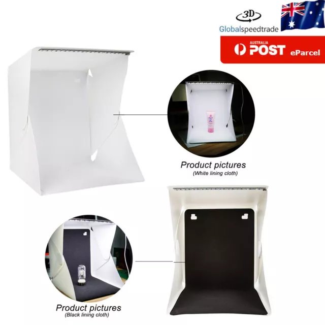 Portable Folding Lightbox Photography Studio Light Tent Soft Backdrops Photobox