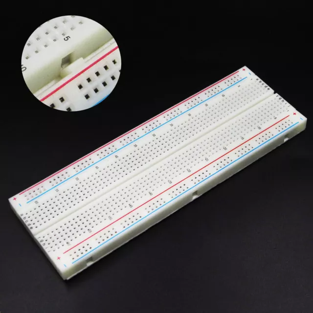 MB-102 Solderless Breadboard Protoboard 830 Tie Points 2 buses Test Circuit