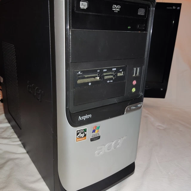 ACER ASPIRE AMD Athlon64 X2 4GB DDR2 AM2 NVIDIA GeForce Seagate HDD Windows XP