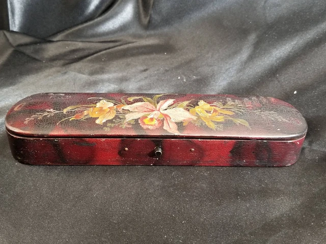 Antique Japanese Lacquer Brush/Pen/Calligraphy Box