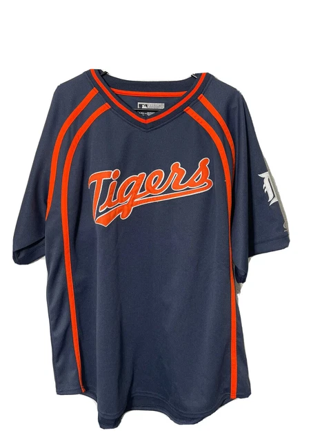MLB Detroit Tigers True Fan Jersey Men's Blue Embroidered - Size XLarge MLB Detroit Tigers True Fan Jersey Men's Blue Embroidered - Size XLarge