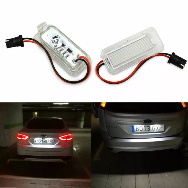 2xLED Kennzeichenbeleuchtung Fit für FORD Mondeo Galaxy S-Max Focus Kuga 7903 DE