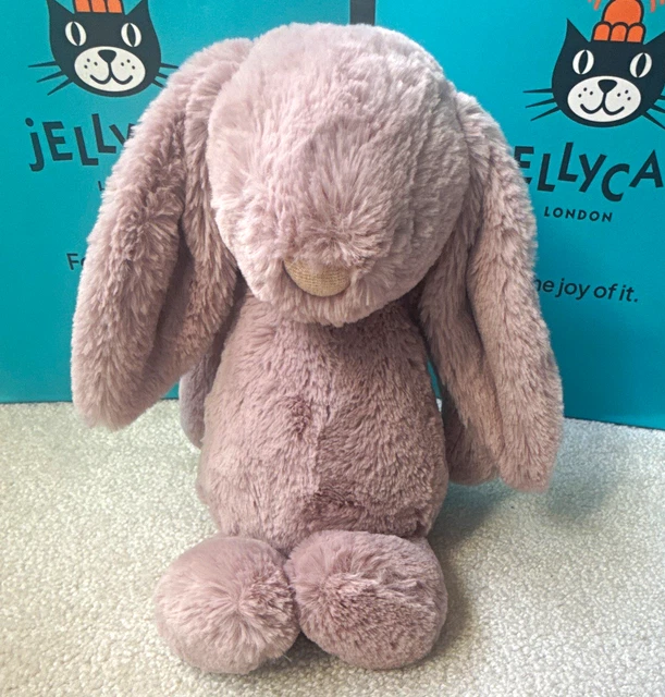Bunnie Rosa JELLYCAT PINK BASHFUL Luxe Rosa Bunny Rabbit Soft Toy BNWT £94.30 ...