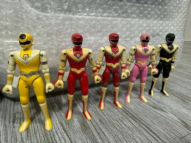 Mask Man Rangers POWER RANGERS HIKARI Sentai Maskman Chogokin Figura de Acción 5p Set ...