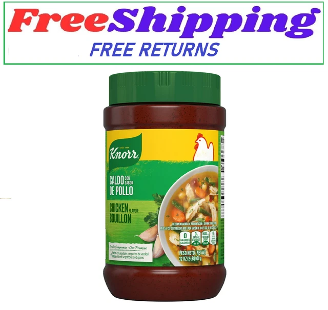 KNORR SHELFSTABLE GRANULATED Chicken Flavor Bouillon , 2.0 lb Jar 7.