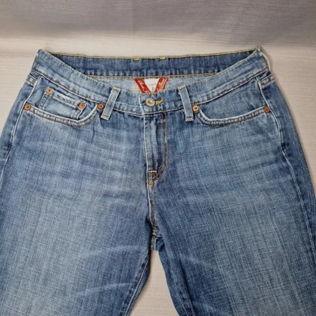 LUCKY BRAND GENE Montesano Straight Leg Denim Jeans Women's 6/28 Long  Inseam USA £20.77 - PicClick UK