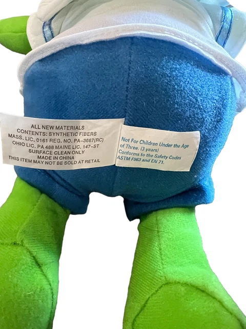 Vintage Nanco Jim Hensons Muppet Babies Kermit The Frog Plush Stuffed Animal Toy 5