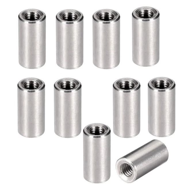 10 Pcs M6 Connector Nuts Round Fasteners Hardware Set  Indoor and Outdoor use