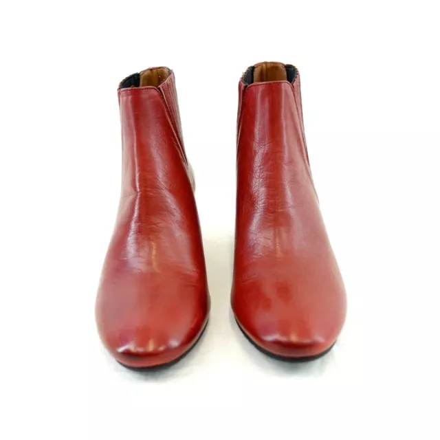 Baltarini Chaussures Femmes Bottines Bottes Chelsea Boots Cuir Rouge 36 Np 199 3